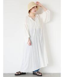 ehka sopo | ボリュームスリーブフレアワンピース(ワンピース)