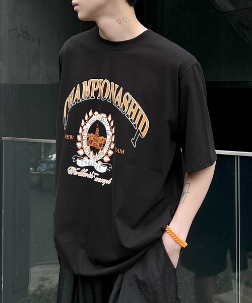 Figments(フィグメンツ)の「CHAMPIONASHIP Tシャツ(Tシャツ/カットソー・レディース・ブラック/スミクロ・FREE)」の1枚目の写真