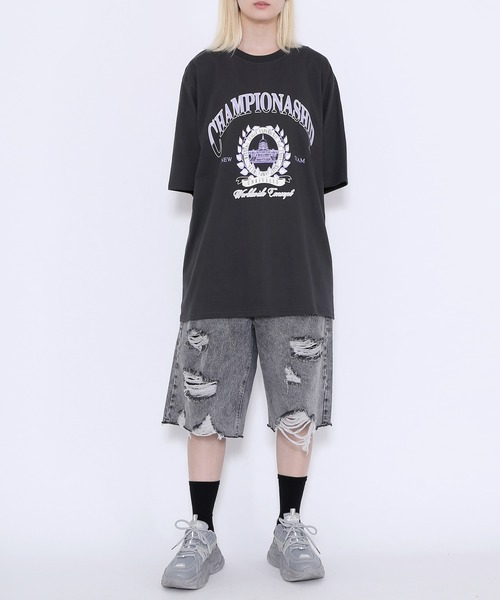Figments(フィグメンツ)の「CHAMPIONASHIP Tシャツ(Tシャツ/カットソー・レディース・ブラック/スミクロ・FREE)」の11枚目の写真