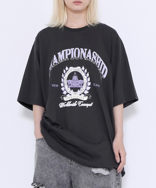 Figments(フィグメンツ)の「CHAMPIONASHIP Tシャツ(Tシャツ/カットソー・レディース・ブラック/スミクロ・FREE)」の13枚目の写真