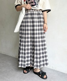 チェックプリーツスカート