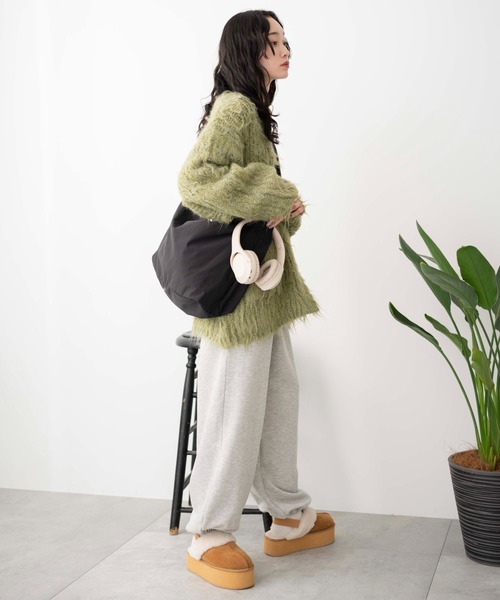 WEGO/キャンバスビッグショルダーバッグ（ショルダーバッグ