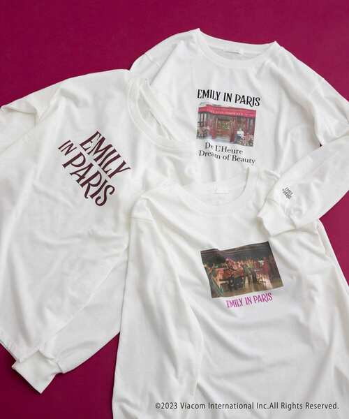 SENSE OF PLACE by URBAN RESEARCH(センスオブプレイスバイアーバンリサーチ)の「Emily in Paris グラフィックロングTシャツ(Tシャツ/カットソー・レディース・その他3/その他1/その他2・ONE)」の18枚目の写真