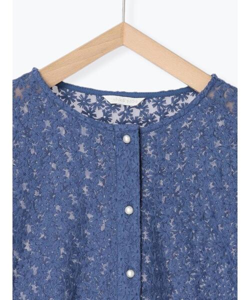 ehka sopo（エヘカソポ）の「ノーカラーレースブラウス（シャツ/ブラウス・レディース・キナリ/ブルー/キャメル/ブラック・F）」の15枚目の写真