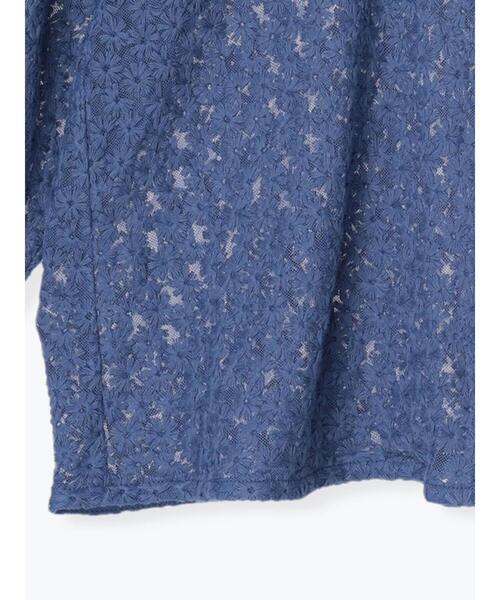 ehka sopo（エヘカソポ）の「ノーカラーレースブラウス（シャツ/ブラウス・レディース・キナリ/ブルー/キャメル/ブラック・F）」の17枚目の写真