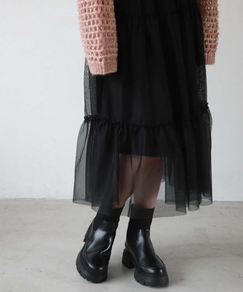 archives（アルシーヴ）の「ニットブーツ（ブーツ・レディース・ブラック/アイボリー・MEDIUM/LARGE）」の10枚目の写真