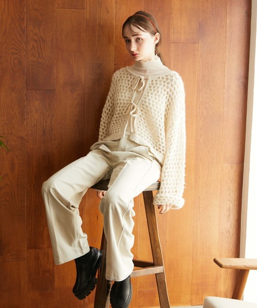 archives（アルシーヴ）の「ニットブーツ（ブーツ・レディース・ブラック/アイボリー・MEDIUM/LARGE）」の4枚目の写真