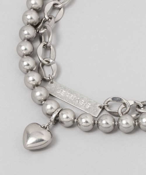JEANASIS（ジーナシス）の「ボリューム2レンハートネックレス/968927（ネックレス・レディース・シルバー/ゴールド/ブラック系その他/シルバー系その他・FREE）」の3枚目の写真