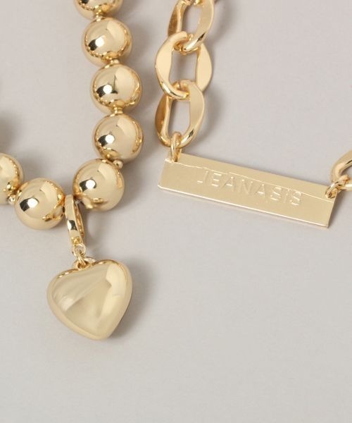 JEANASIS（ジーナシス）の「ボリューム2レンハートネックレス/968927（ネックレス・レディース・シルバー/ゴールド/ブラック系その他/シルバー系その他・FREE）」の8枚目の写真