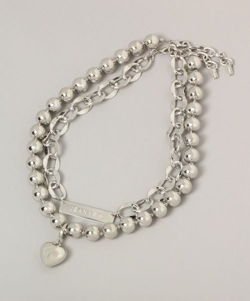 JEANASIS（ジーナシス）の「ボリューム2レンハートネックレス/968927（ネックレス・レディース・シルバー/ゴールド/ブラック系その他/シルバー系その他・FREE）」の5枚目の写真