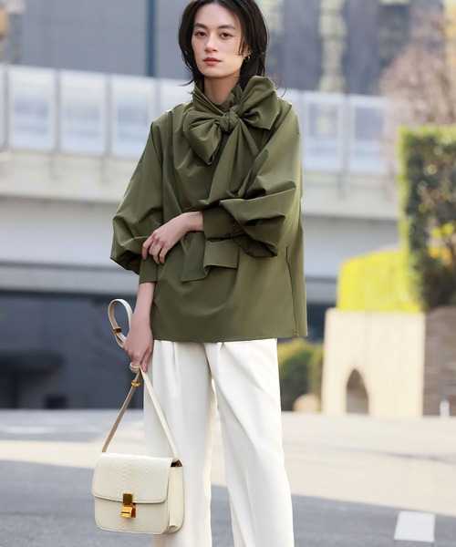 定価5.4万円✨ロエフ デシンボウタイブラウス シルク100