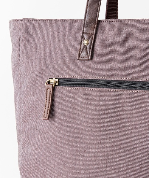 EDWIN（エドウィン）の「【EDWIN/エドウィン】別注PUトートバッグ　ビジネス　カジュアル　開口部ファスナー（トートバッグ・メンズ・ブラック/ブラウン/ネイビー・FREE）」の12枚目の写真