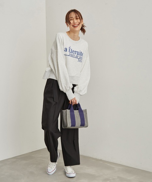 ROPE' PICNIC（ロペピクニック）の「タックワイドパンツ（その他パンツ・レディース・ブラック/キャメル・38/40/36）」の7枚目の写真