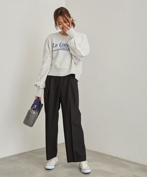 ROPE' PICNIC（ロペピクニック）の「タックワイドパンツ（その他パンツ・レディース・ブラック/キャメル・38/40/36）」の8枚目の写真