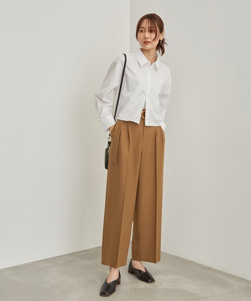 ROPE' PICNIC（ロペピクニック）の「タックワイドパンツ（その他パンツ・レディース・ブラック/キャメル・38/40/36）」の11枚目の写真
