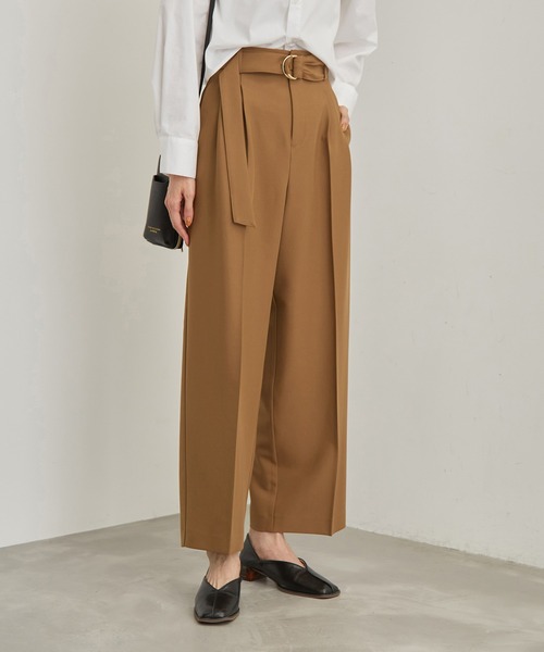 ROPE' PICNIC（ロペピクニック）の「タックワイドパンツ（その他パンツ・レディース・ブラック/キャメル・38/40/36）」の12枚目の写真