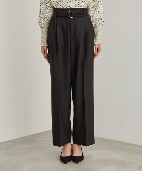 ROPE' PICNIC（ロペピクニック）の「タックワイドパンツ（その他パンツ・レディース・ブラック/キャメル・38/40/36）」の13枚目の写真