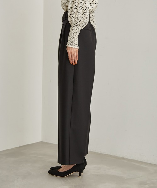 ROPE' PICNIC（ロペピクニック）の「タックワイドパンツ（その他パンツ・レディース・ブラック/キャメル・38/40/36）」の14枚目の写真