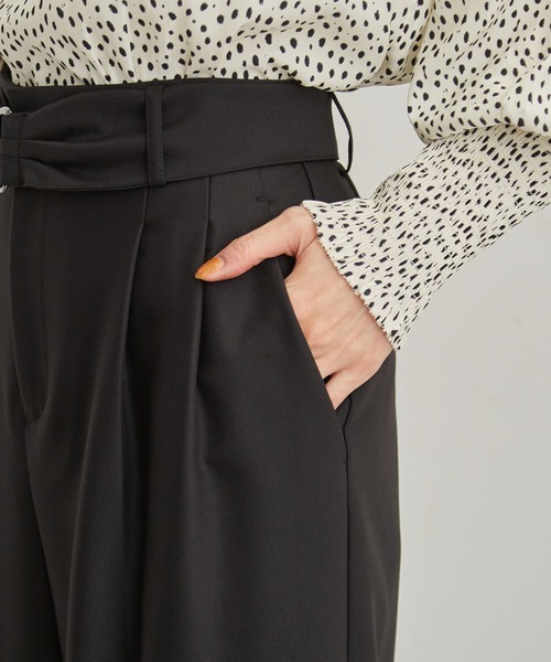 ROPE' PICNIC（ロペピクニック）の「タックワイドパンツ（その他パンツ・レディース・ブラック/キャメル・38/40/36）」の20枚目の写真