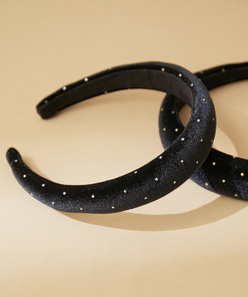 VIS（ビス）の「ベロアビジュードットカチューシャ（カチューシャ・レディース・シルバー/ゴールド・FREE）」の6枚目の写真