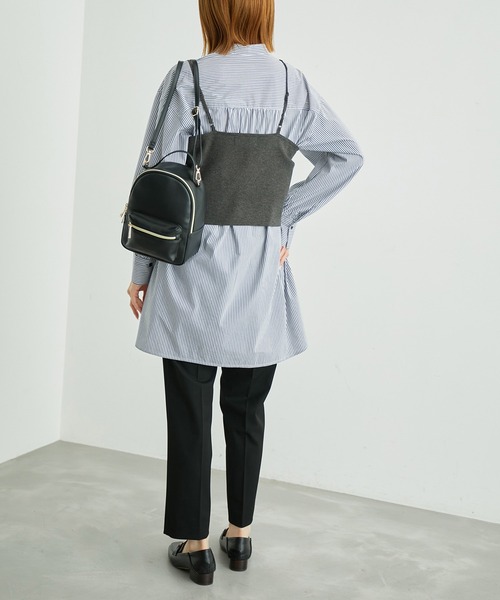 ROPE' PICNIC（ロペピクニック）の「総針ニットキャミソール（ニット/セーター・レディース・チャコールグレー/ブラウン/オフホワイト・38）」の17枚目の写真