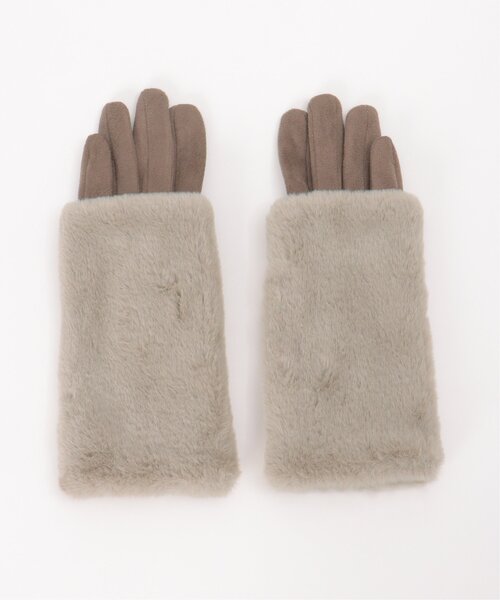 ikka(イッカ)の「3WAYエコファー&フェイクスエードグローブ(手袋・レディース・ブラック/ベージュ/モカ/グレー・FREE)」の21枚目の写真