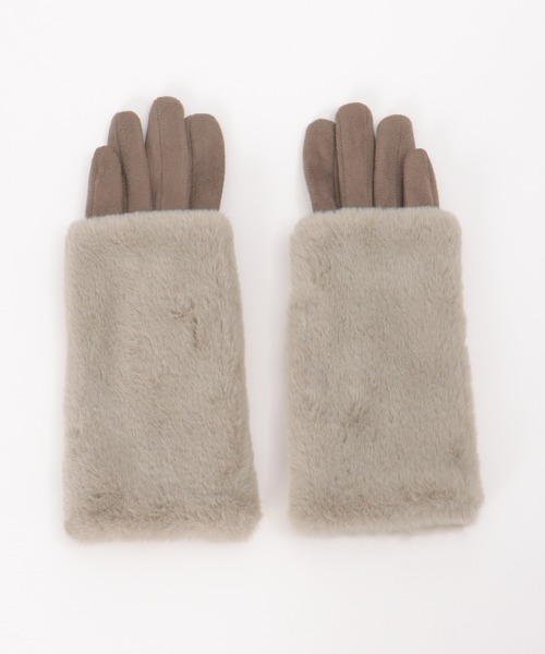 ikka(イッカ)の「3WAYエコファー&フェイクスエードグローブ(手袋・レディース・ブラック/ベージュ/モカ/グレー・FREE)」の17枚目の写真