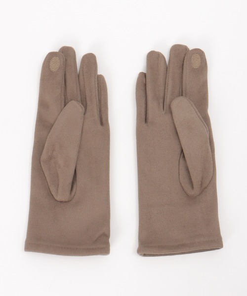 ikka(イッカ)の「3WAYエコファー&フェイクスエードグローブ(手袋・レディース・ブラック/ベージュ/モカ/グレー・FREE)」の8枚目の写真