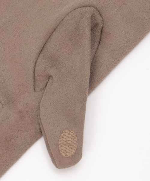 ikka(イッカ)の「3WAYエコファー&フェイクスエードグローブ(手袋・レディース・ブラック/ベージュ/モカ/グレー・FREE)」の9枚目の写真