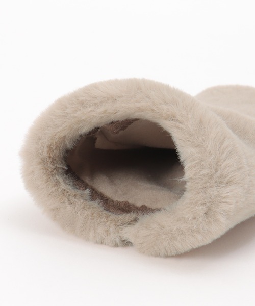 ikka(イッカ)の「3WAYエコファー&フェイクスエードグローブ(手袋・レディース・ブラック/ベージュ/モカ/グレー・FREE)」の10枚目の写真