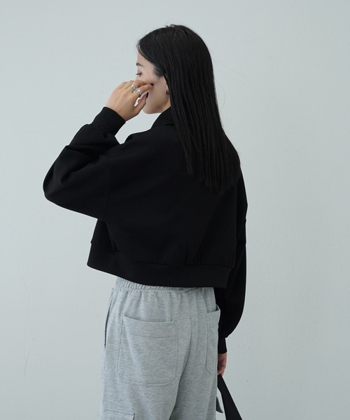 COLONY 2139（コロニートゥーワンスリーナイン）の「ダンボールスタンドWジップトップス（Tシャツ/カットソー・レディース・グレー/ブラック/レッド/オフホワイト・FREE）」の8枚目の写真