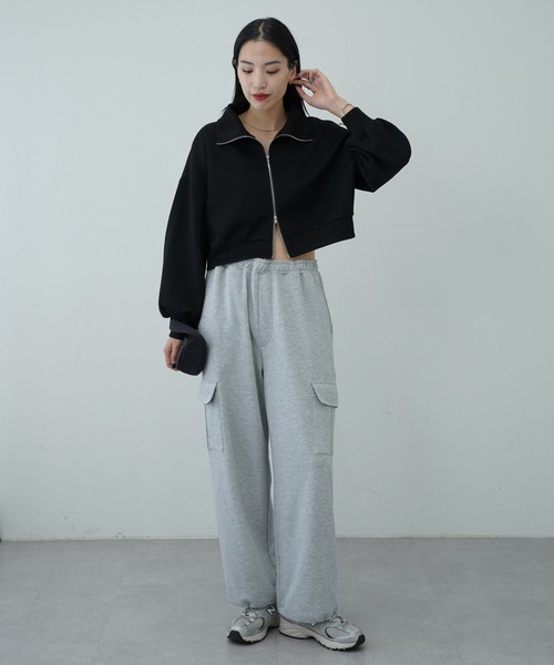 COLONY 2139（コロニートゥーワンスリーナイン）の「ダンボールスタンドWジップトップス（Tシャツ/カットソー・レディース・グレー/ブラック/レッド/オフホワイト・FREE）」の11枚目の写真