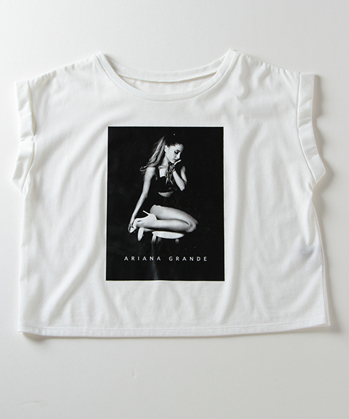 VENCEEXCHANGE(ヴァンスエクスチェンジ)の「アリアナ・グランデフォトラバーTシャツ(Tシャツ/カットソー・レディース・ホワイト・MEDIUM)」の1枚目の写真