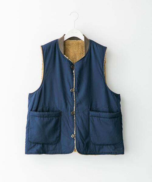 ARMY TWILL（アーミーツイル）の「『別注』ARMY TWILL×Sonny Label　Reversible Vest（その他アウター・メンズ・アイボリー/ブラック/ネイビー/カーキ・MEDIUM/LARGE）」の4枚目の写真