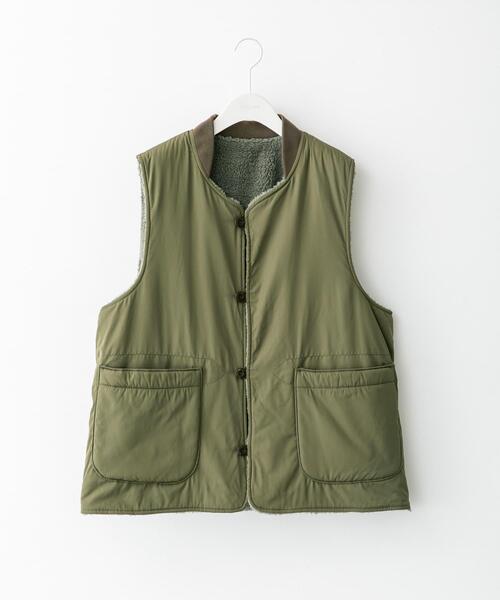 ARMY TWILL（アーミーツイル）の「『別注』ARMY TWILL×Sonny Label　Reversible Vest（その他アウター・メンズ・アイボリー/ブラック/ネイビー/カーキ・MEDIUM/LARGE）」の3枚目の写真