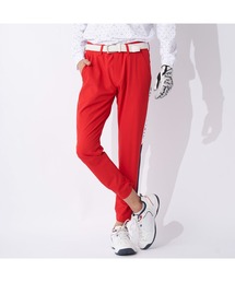 FILA GOLF/フィラゴルフ ゴルフウェア ブランド ロゴ UVカット 吸汗速乾 ストレッチ 軽量 トリコ配色 9分丈パンツ ロングパンツ クロップドパンツ【TRICOLOR LINE】