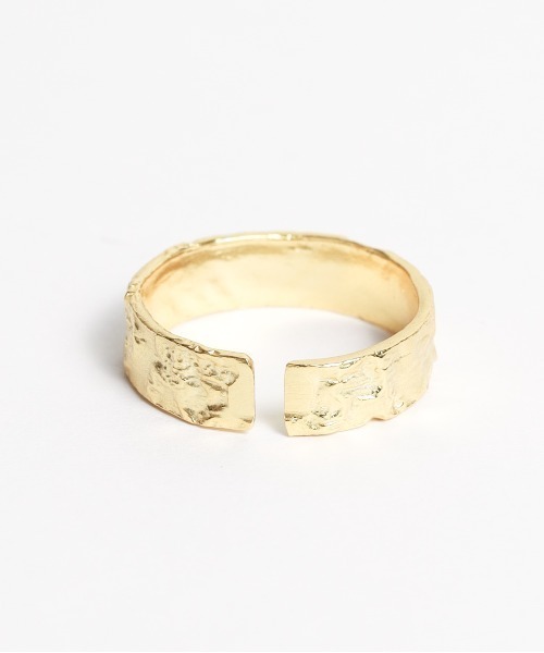 ARCHIVER（アーカイバ）の「【Bk】【sterling silver】フリーサイズ 錆槌目リング（リング・レディース・シルバー/ゴールド・FREE）」の7枚目の写真
