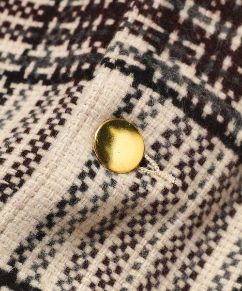 BEAMS LIGHTS（ビームスライツ）の「BEAMS LIGHTS /  エクストラウーブン チェック カバーオール（ブルゾン・メンズ・ブラック/ナチュラル・MEDIUM/LARGE/SMALL）」の11枚目の写真