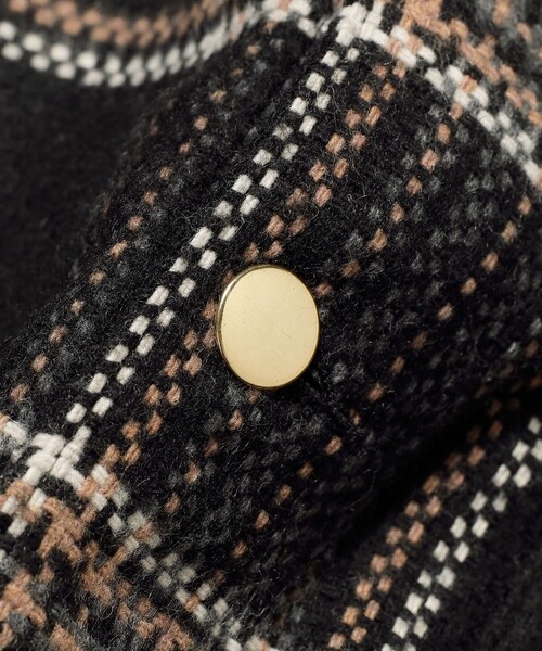 BEAMS LIGHTS（ビームスライツ）の「BEAMS LIGHTS /  エクストラウーブン チェック カバーオール（ブルゾン・メンズ・ブラック/ナチュラル・MEDIUM/LARGE/SMALL）」の20枚目の写真