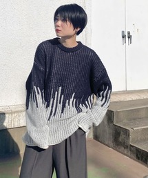 KBF | ディップデザインJQオーバーニット(ニット/セーター)
