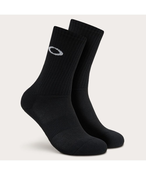 OAKLEY(オークリー)の「オークリー 2P SOCK REGULAR /ソックス/2足セット/OAKLEY(ソックス/靴下・メンズ・ブラック/ホワイト・23-25/25-27/27-29)」の1枚目の写真