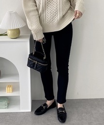 裏起毛スキニーデニムパンツ(股下75cm)