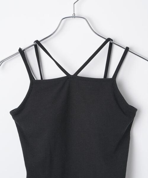 WEGO（ウィゴー）の「WEGO/ホルターネックカップ付きキャミソール（キャミソール・レディース・ホワイト/ブラック・MEDIUM/SMALL）」の18枚目の写真