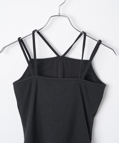 WEGO（ウィゴー）の「WEGO/ホルターネックカップ付きキャミソール（キャミソール・レディース・ホワイト/ブラック・MEDIUM/SMALL）」の19枚目の写真