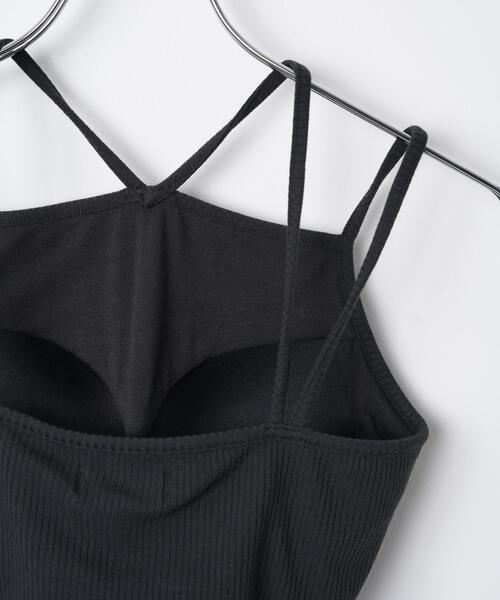 WEGO（ウィゴー）の「WEGO/ホルターネックカップ付きキャミソール（キャミソール・レディース・ホワイト/ブラック・MEDIUM/SMALL）」の21枚目の写真