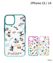 Disney | iPhone 15/14専用 Premium Style ディズニー グラデーション クリア ハイブリッドケース スマホケース(スマホケース/カバー)