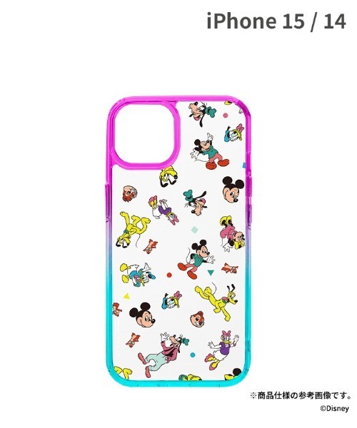Disney(ディズニー)の「iPhone 15/14専用 Premium Style ディズニー グラデーション クリア ハイブリッドケース スマホケース(スマホケース/カバー・レディース・その他1/その他3/その他2・14-15)」の2枚目の写真