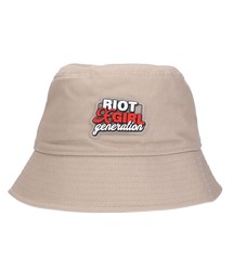 DOUBLE LOGO BUCKET HAT