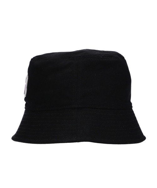 X-girl（エックスガール）の「DOUBLE LOGO BUCKET HAT（ハット・レディース・ブラック/ベージュ/ピンク・ONE SIZE）」の5枚目の写真