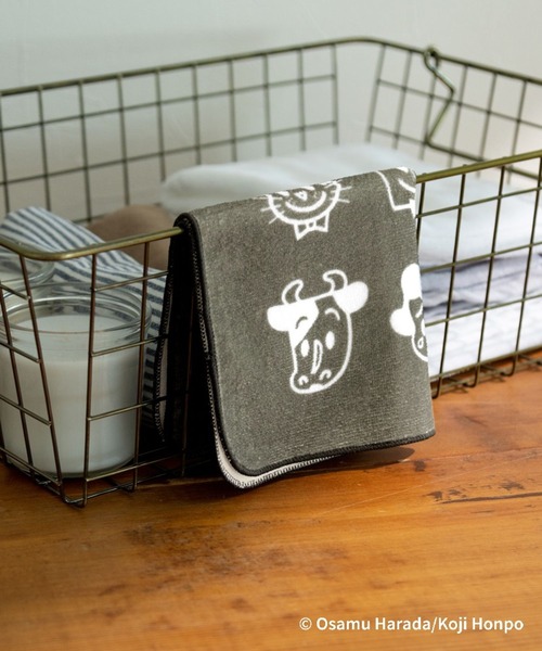 LEPSIM（レプシィム）の「【OSAMU GOODS×LEPSIM】ハンカチタオル　988050（ハンカチ/ハンドタオル・レディース・ライトグリーン/アイボリー/グレー・ONE SIZE）」の3枚目の写真
